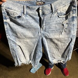 Torrid Blue Denim Jegging Bermuda